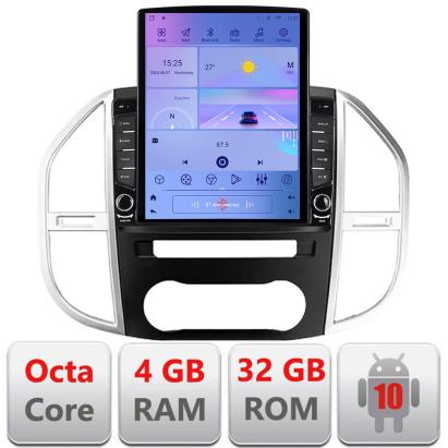 Navigație Android Mercedes Vito W447 2016+ cu GPS, LTE, Octa Core și 4GB RAM