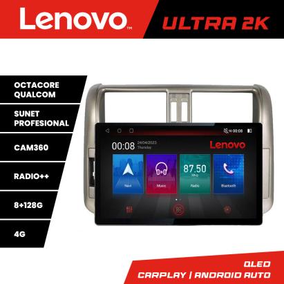 Navigație Toyota Prado 2010-2013, ecran 13 inch 2K, 8GB RAM, 128GB, 4G