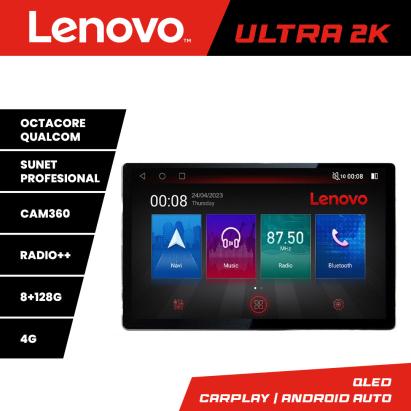 Navigație Peugeot 307 cu ecran 13 inch 2K, Android, 8GB RAM și 128GB