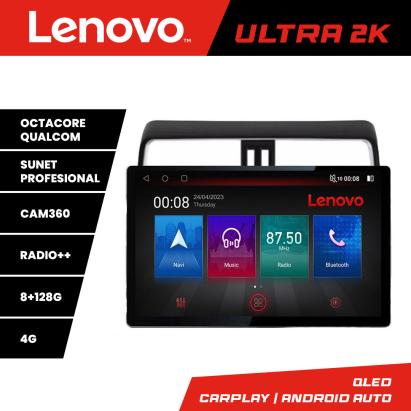 Navigație Toyota Prado J150 2018+ cu ecran 13 inch 2K, 8GB RAM și 128GB