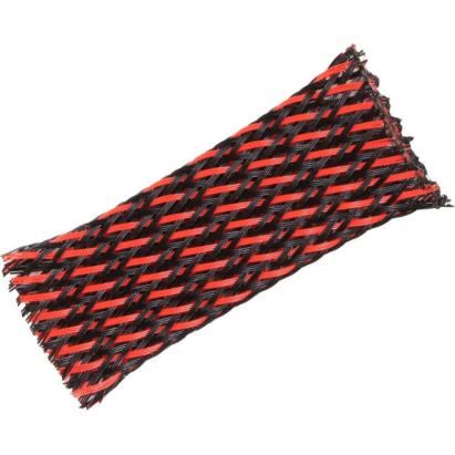 Tresa protectie cabluri tip piele de sarpe 13-30 mm rosu-negru, 1 m