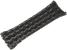 Tresa protectie cabluri tip piele de sarpe 6-16 mm, neagra, 1 m