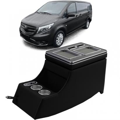Cotiere centrală neagră potrivită pentru Mercedes Viano W639 V-Class W447 03-19 Performance AutoTuning