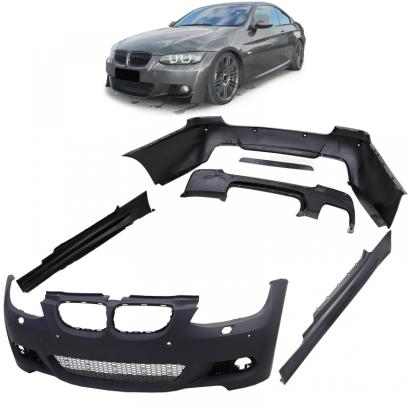 Kit caroserie sport bara față fuste laterale potrivit pentru BMW Seria 3 E92 E93 06-10 pre-facelift Performance AutoTuning