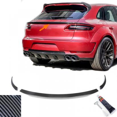 Lipsă de performanță din carbon real pentru aripa spate, potrivită pentru Porsche Macan 2014-2018 Performance AutoTuning