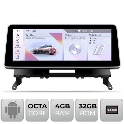 Navigație Android BMW X3 F25 X4 F26 2012-2015 NBT 12.3 inch 4GB+32GB 4G