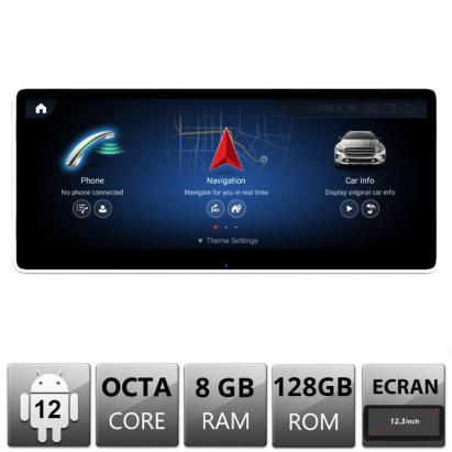 Navigatie Android 12.3 inch pentru Mercedes CLS W218 NTG5, 4G, 8GB RAM