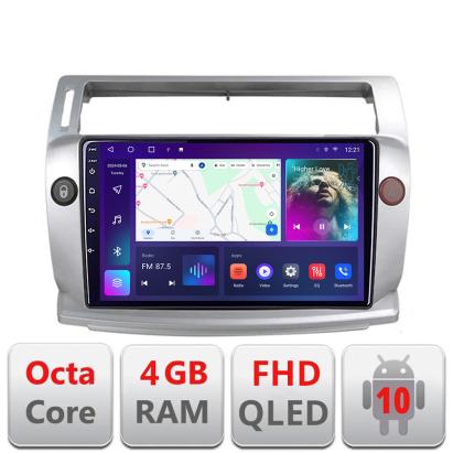 Navigatie Citroen C4 Quad Core B-088 Android Ecran QLED octa core 4+64 carplay android auto KIT-088+EDT-E309V3
