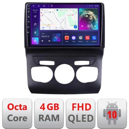 Navigatie Android Citroen C4 2011-2016 cu ecran QLED, 4GB RAM si CarPlay