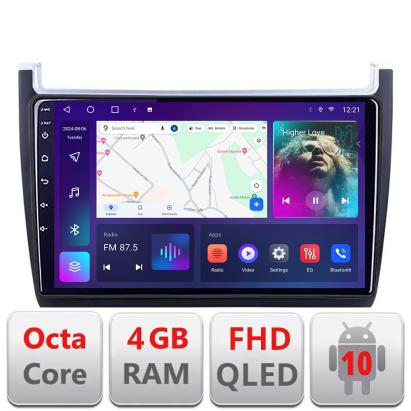 Navigație Android VW Polo 2014+ cu ecran QLED, 4GB RAM, 64GB și CarPlay