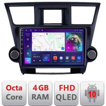 Navigatie Toyota Highlander 2007-2013 Android QLED 4GB RAM 64GB