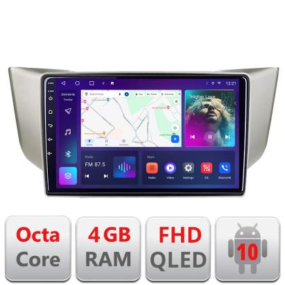 Navigație Android Lexus RX 2003-2009 cu ecran QLED, 4GB RAM și 64GB
