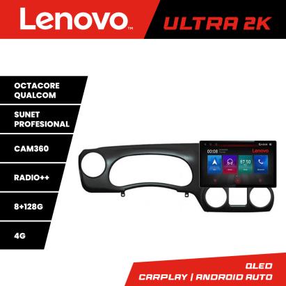 Navigație Jeep Wrangler 2014-2016 cu ecran 2K QLED 13", 8GB RAM și 128GB