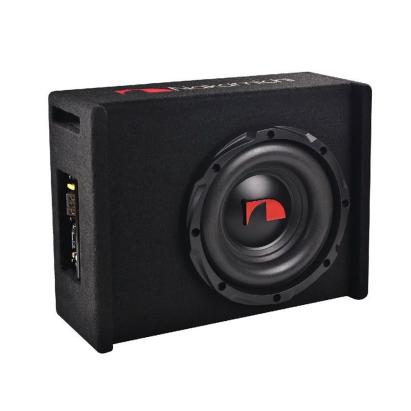 Subwoofer auto activ Nakamichi 10 inch, 1000W max, 150W RMS, kit cabluri