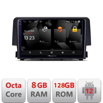 Navigație Honda Civic 2016-2020 Android 8GB RAM 128GB 2K QLED 4G