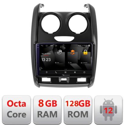 Navigatie Android Dacia Duster 2012-2019, 8GB RAM, 128GB, QLED 2K
