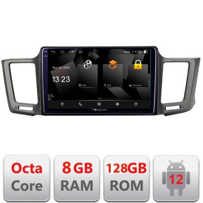 Navigație Toyota RAV4 Android 2K QLED 8GB RAM 128GB 4G DSP