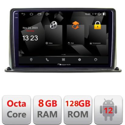 Navigație auto universală 2 DIN 9 inch Android 12, 2K QLED, 8GB RAM, 128GB