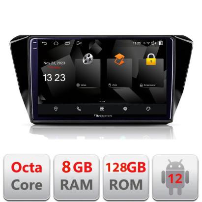 Navigație Skoda Superb 3 2015-2017 Android 12 QLED 2K 8GB RAM 128GB