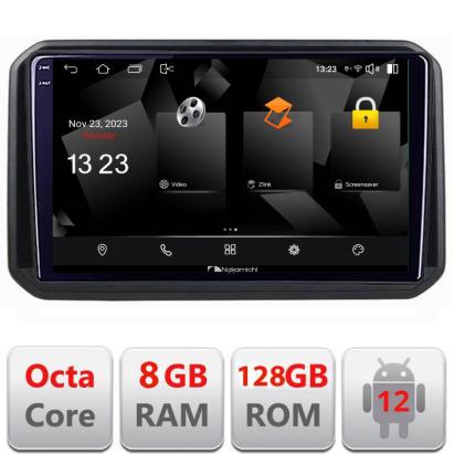 Navigatie Suzuki Ignis 2016+ Android 2K QLED 8GB RAM 128GB DSP 4G