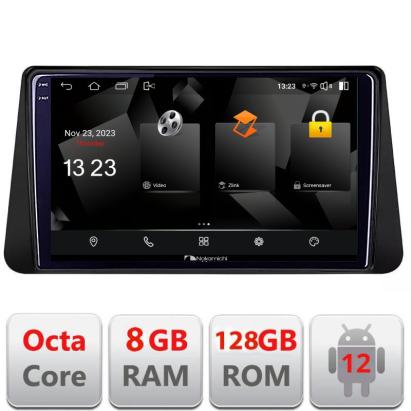 Navigatie Nissan Micra 2014-2024 Android 2K QLED Octa Core 8GB RAM 128GB