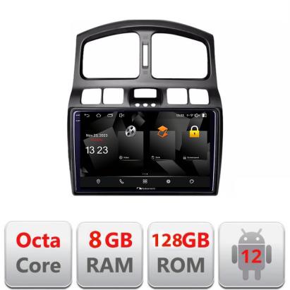 Navigație Hyundai Santa Fe 2000-2006 Android 12, 2K QLED, 8GB RAM, 128GB