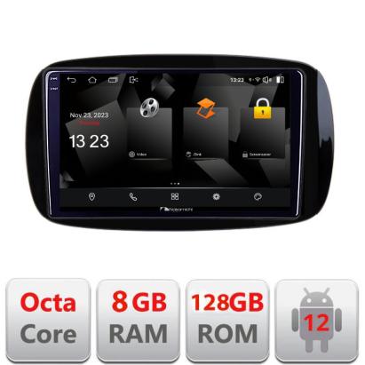 Navigatie Smart ForTwo 2015+ Android 12, 2K QLED, 8GB RAM, 128GB