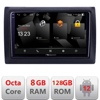 Navigație dedicată Fiat Stilo cu Android 12, 8GB RAM, 128GB și ecran 2K QLED