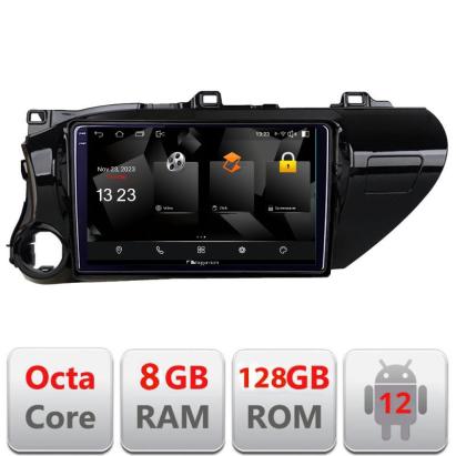 Navigație Android Toyota Hilux 2016+ 2K QLED 8GB RAM 128GB 4G