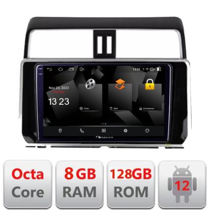 Navigație Toyota Prado J150 2018+ Android 12 QLED 2K 8GB RAM 128GB 4G