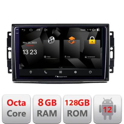 Navigație Chrysler Jeep Android 12, 2K QLED, 8GB RAM, 128GB