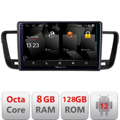 Navigatie Peugeot 508 2010-2018 Android 2K QLED Octa Core 8GB RAM 128GB