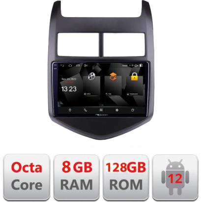 Navigatie Android Chevrolet Aveo 2010-2013, 8GB RAM, 128GB, 2K QLED, 4G