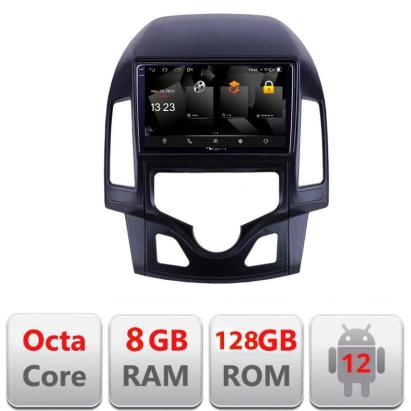 Navigație Hyundai i30 2009-2012 pentru climatizare automată, Android 12, 8+128GB