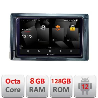 Navigatie Toyota 2DIN Android 12, 2K QLED, 8GB RAM, 128GB, 4G