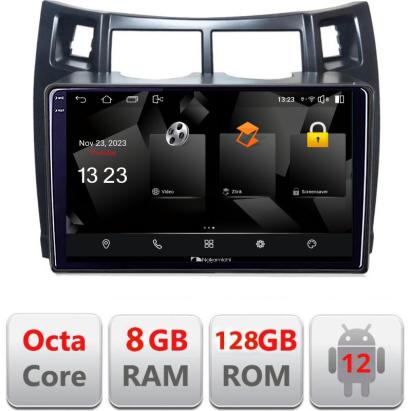 Navigatie Toyota Yaris 2008-2011 Android 12 QLED 2K, 8GB RAM, 128GB