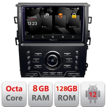 Navigatie Ford Mondeo MK5 2015-2022 Android 12 QLED 2K 8GB RAM 128GB