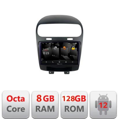 Navigatie Android 2K QLED 8+128GB pentru Fiat Freemont/Dodge Journey 2012-2019
