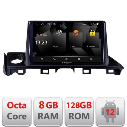 Navigatie Mazda 6 2018+ Android 12 QLED 2K Octa Core 8GB RAM 128GB