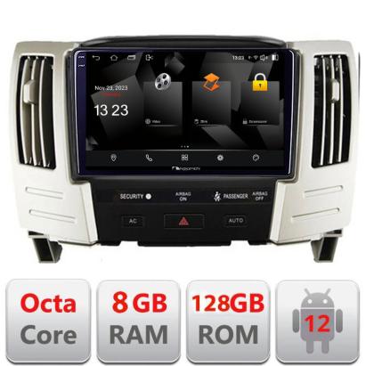Navigație Android Lexus RX300 2003-2008, 2K QLED, 8GB RAM, 128GB, 4G