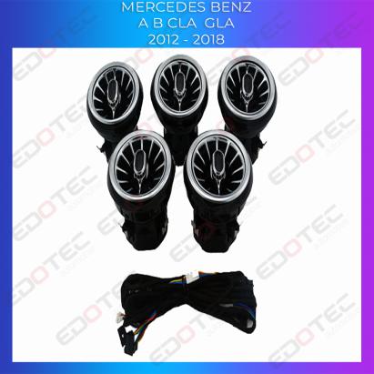 Lumini ambientale ventilatoare Mercedes Clasa A B CLA GLA W176 RGB