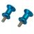 Set adaptor de montare pe stand pentru protecția brațului oscilant Keiti Alu Bobbins Racing M6 Albastru Performance AutoTuning