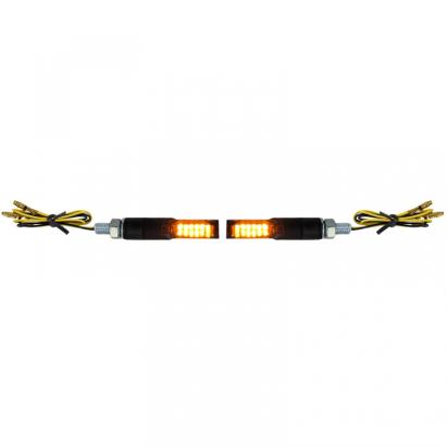 Semnalizator LED Mini pentru motocicletă, cu șurub, negru, fumuriu, universal, cu E-Mark Performance AutoTuning