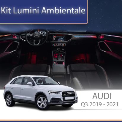 Kit lumini ambientale Audi Q3 2019-2023, control din telefon sau sistem original