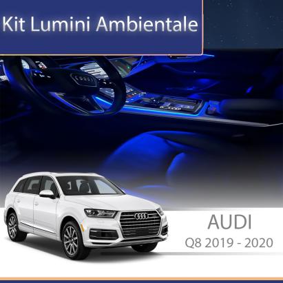 Kit lumini ambientale Audi Q8 2019-2023, control din telefon sau sistem original