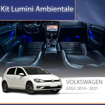 Kit lumini ambientale dedicate VW Golf 7, control OEM sau din telefon