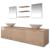 Set mobilier baie format din 8 piese cu chiuvete incluse, Bej GartenMobel Dekor