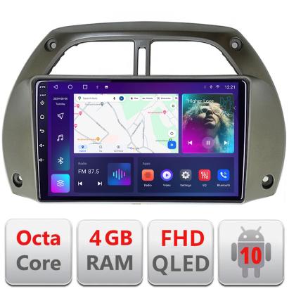 Navigație Android Toyota RAV4 2000-2004, GPS, CarPlay, Android Auto, 4GB+64GB