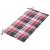 Bancă de grădină, pernă roșu carouri, 112 cm, lemn masiv tec GartenMobel Dekor