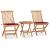 Set mobilier exterior pliabil cu perne, 3 piese, lemn masiv tec GartenMobel Dekor
